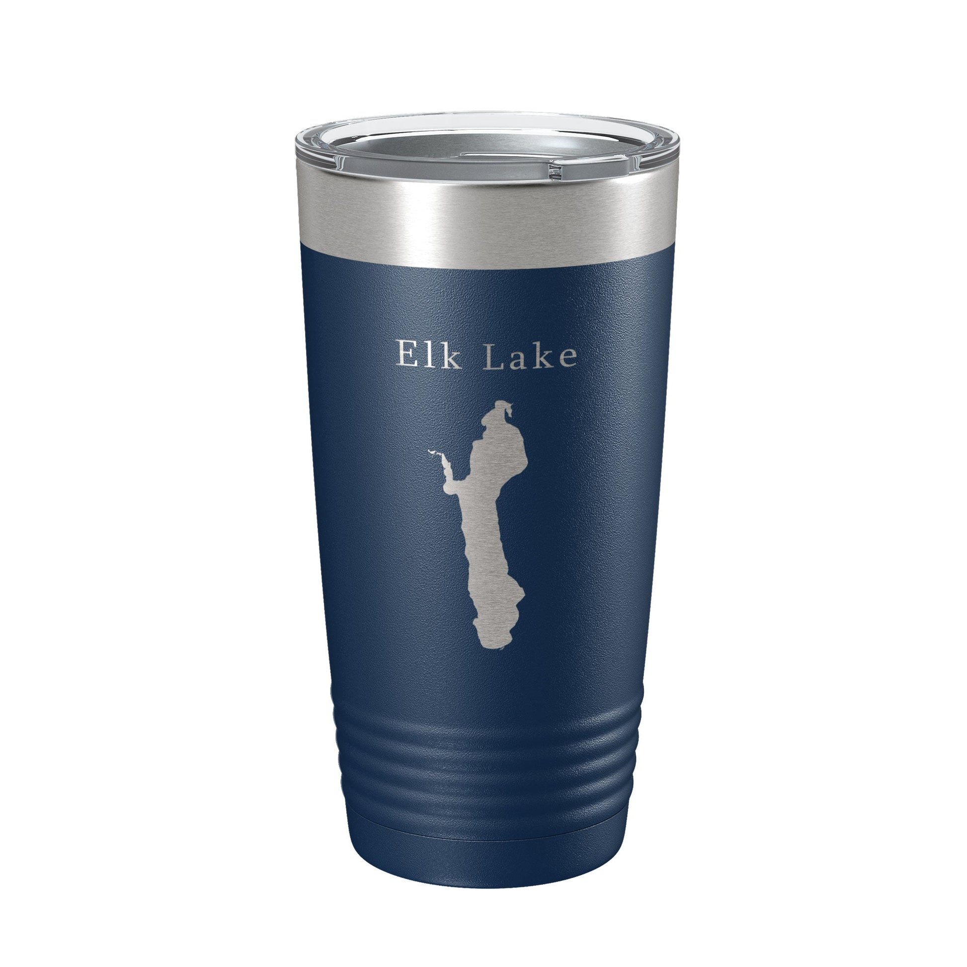 Elk Lake Map Tumbler Travel Mug Insulated Laser Engraved Coffee Cup Michigan 20 oz-2