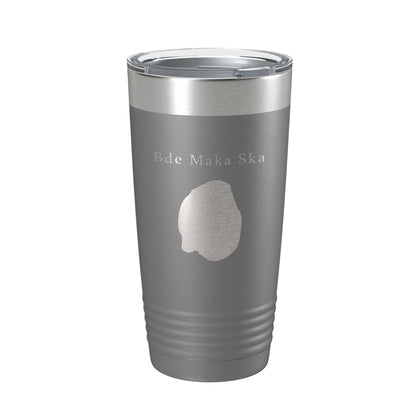 Bde Maka Ska Tumbler Lake Map Travel Mug Insulated Laser Engraved Coffee Cup Minnesota 20 oz-16