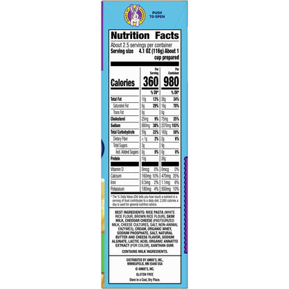 Annie's Gluten Free Creamy Deluxe Rice Pasta Dinner (12x11Oz)-7