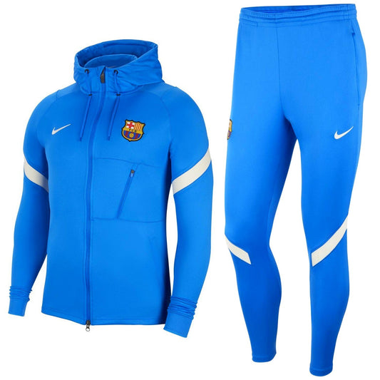 FC Barcelona blue hooded presentation tracksuit 2021/22 - Nike-0