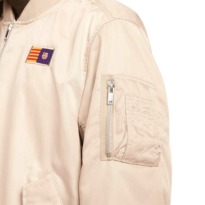 FC Barcelona presentation bomber jacket 2023 desert beige - Nike-2