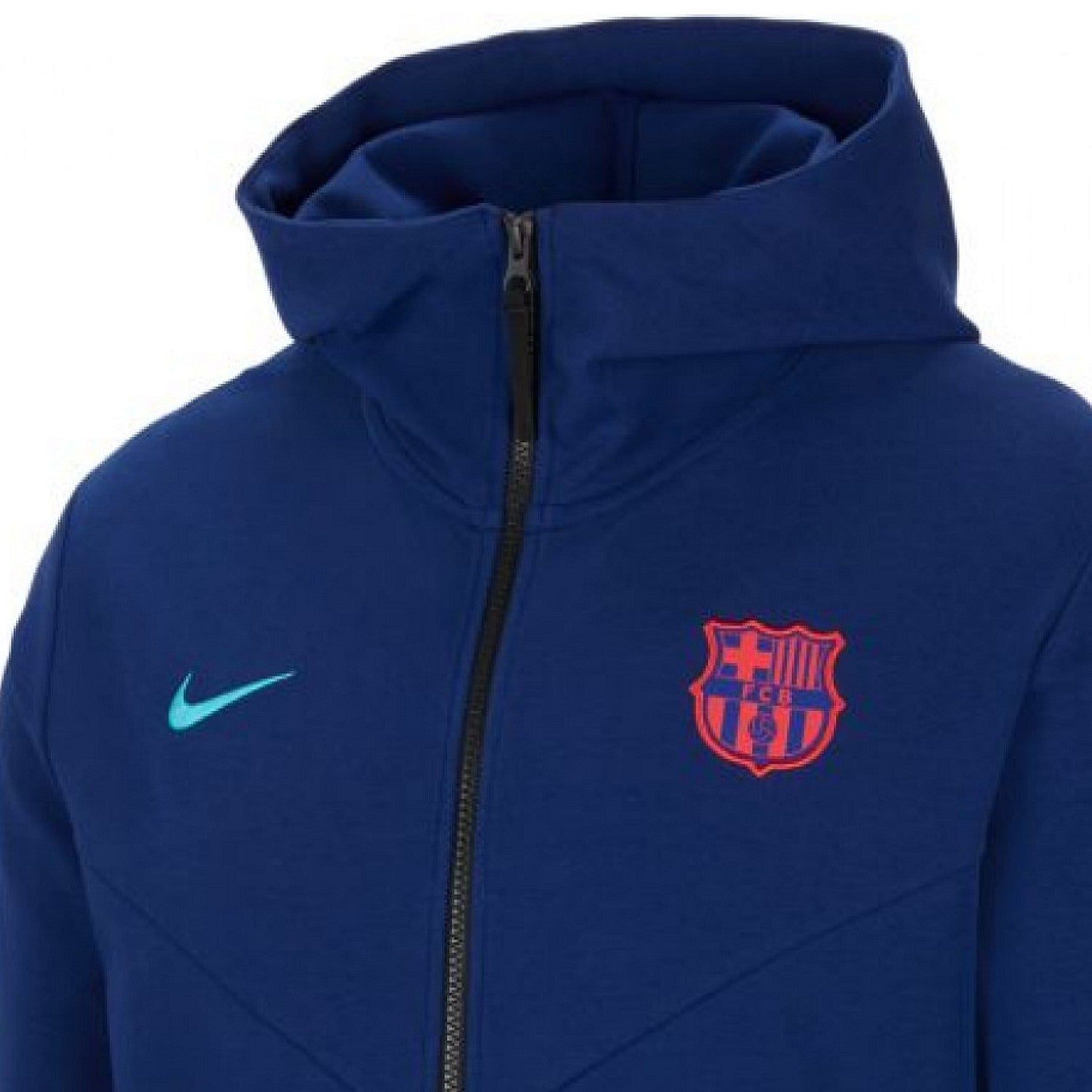 FC Barcelona Tech Fleece presentation soccer tracksuit 2021 - Nike-2