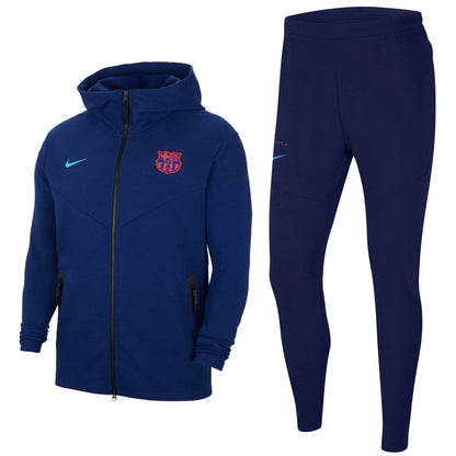 FC Barcelona Tech Fleece presentation soccer tracksuit 2021 - Nike-0
