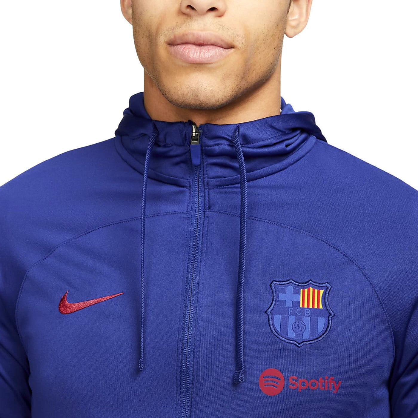 FC Barcelona blue training presentation hooded tracksuit 2023 - Nike-2