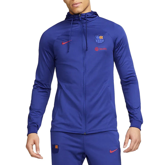 FC Barcelona blue training presentation hooded tracksuit 2023 - Nike-0