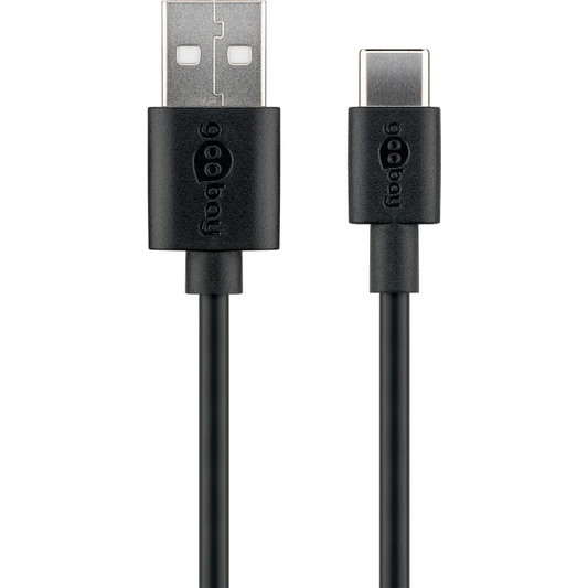 Cablu de date, Goobay, USB 2.0 AC, 2 m, Negru (59122)-0