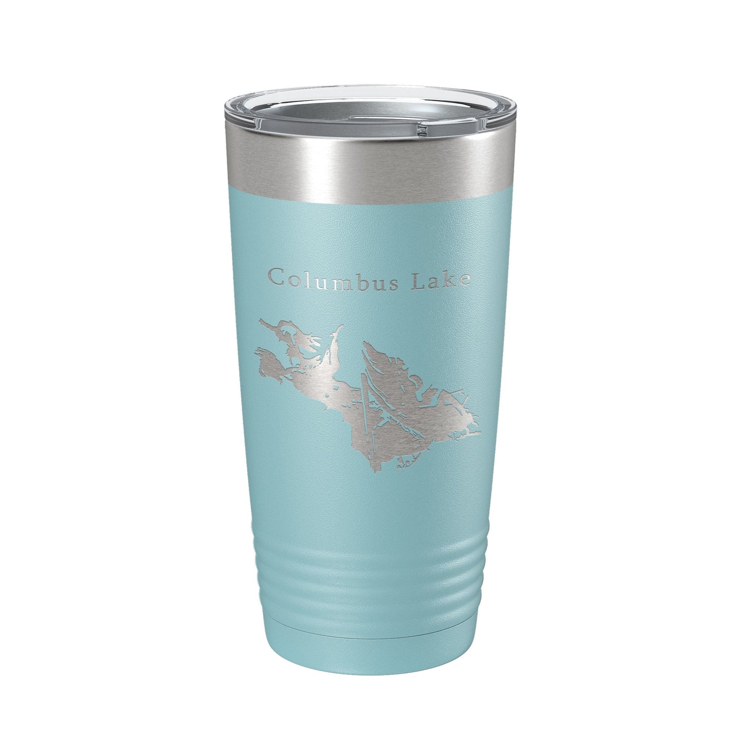 Columbus Lake Map Tumbler Travel Mug Insulated Laser Engraved Coffee Cup Mississippi 20 oz-13