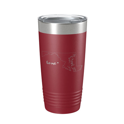 Maryland Tumbler Home State Travel Mug Insulated Laser Engraved Map Coffee Cup 20 oz-18