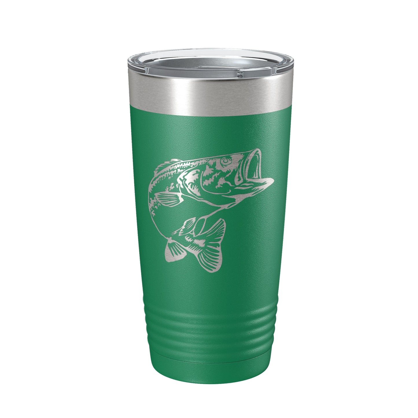 Bass Fishing Tumbler Angler Travel Mug Insulated Laser Engraved Coffee Cup Gift 20 oz-9
