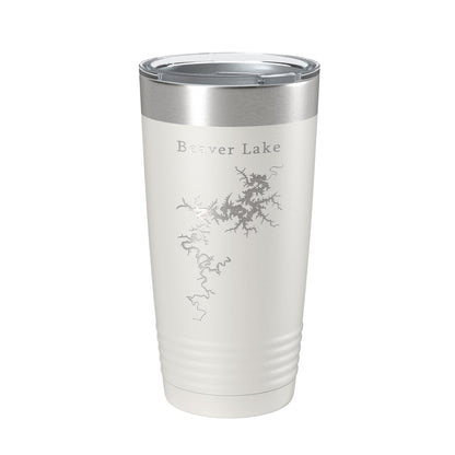 Beaver Lake Map Tumbler Travel Mug Insulated Laser Engraved Coffee Cup Arkansas 20 oz-7