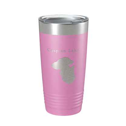 Caspian Lake Map Tumbler Travel Mug Insulated Laser Engraved Coffee Cup Vermont 20 oz-14