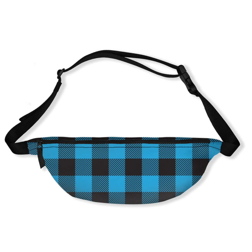 Buffalo Plaid Blue Fanny Pack-0