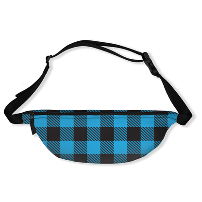 Buffalo Plaid Blue Fanny Pack-0