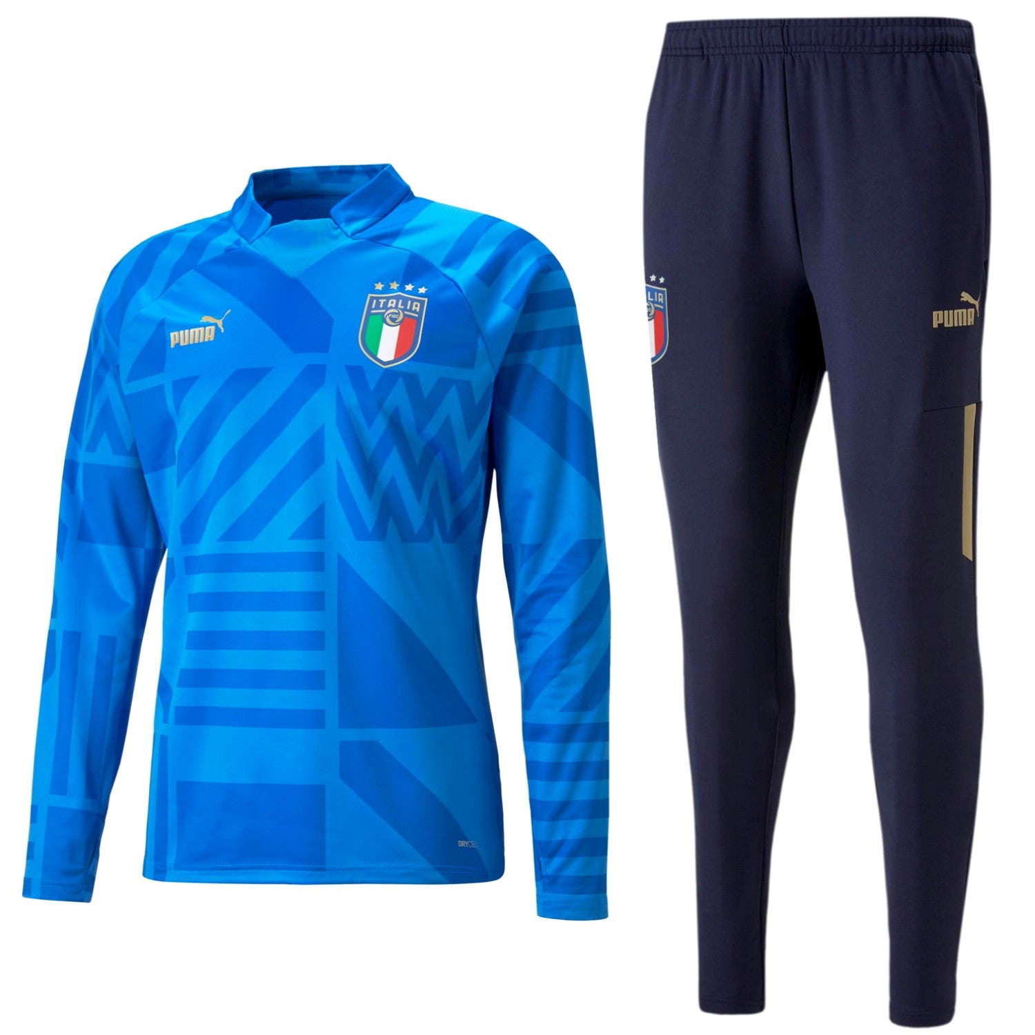 Italy national team pre-match training sweat tracksuit 2022/23 - Puma-0