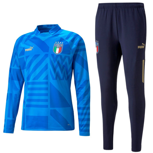 Italy national team pre-match training sweat tracksuit 2022/23 - Puma-0