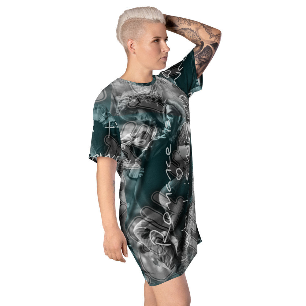 ROMANCE T-shirt Dress by Gianneli-2