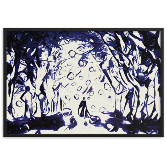 TO SEE MY HEART YOU MUST FIRST DIVE INTO MY TRUTH J.L Superior Framed Poster-0