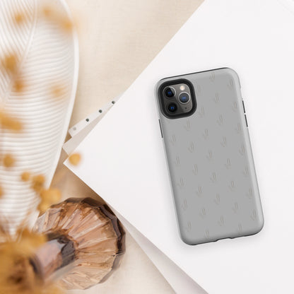 Grano Pattern Tough Case for iPhone® - Grey-2