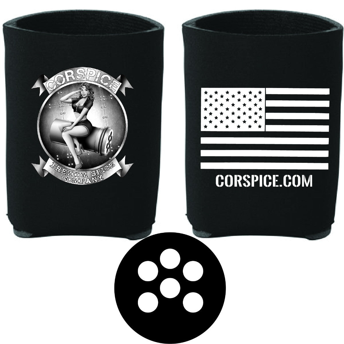 CORSPICE Logo Koozie-0