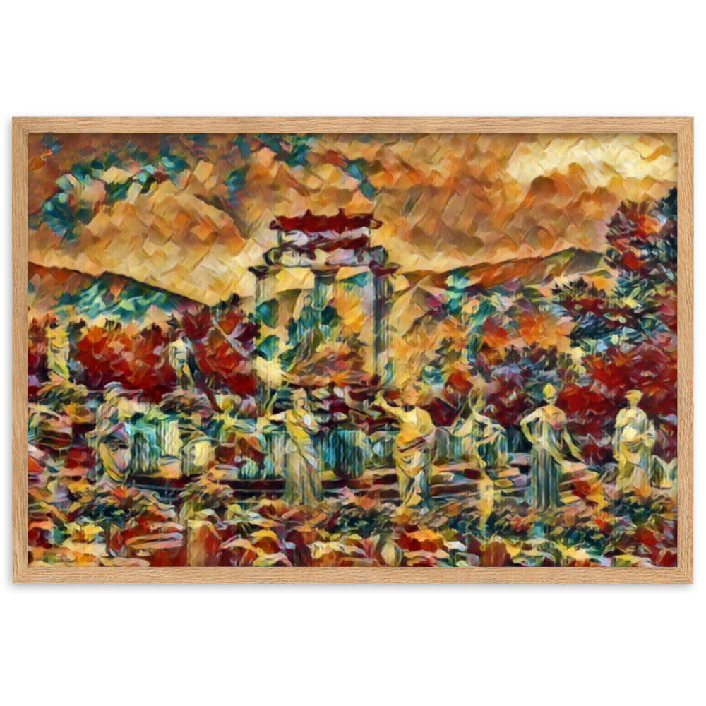 A SUNDAY AT THE ORACLE OF DELPHI Premium Framed Poster-0