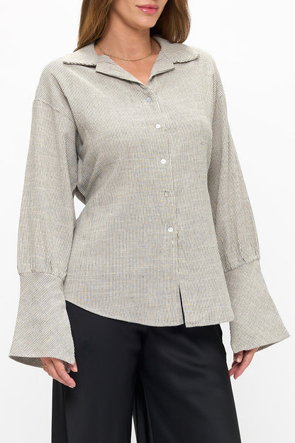 Striped Long Sleeve Top-2