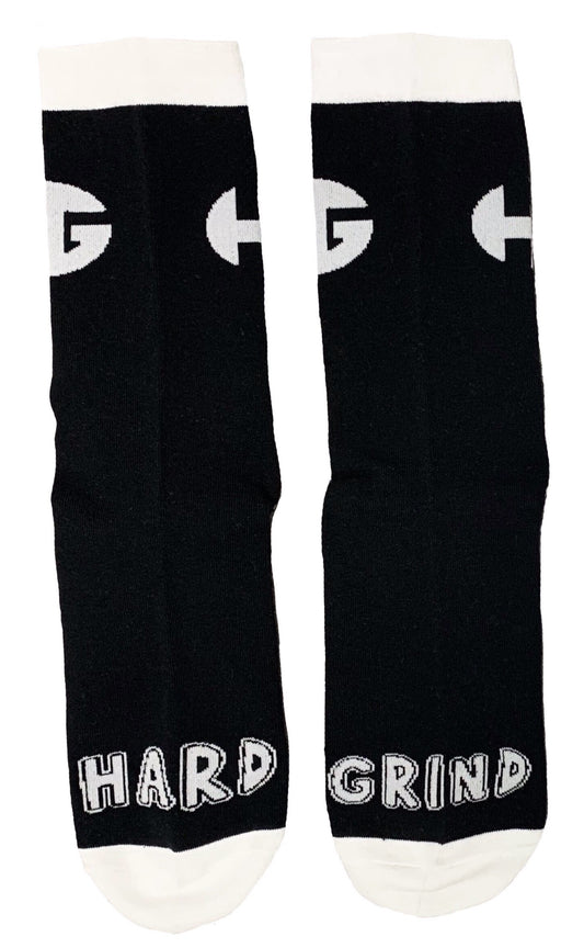 HG Signature Socks - Black/White-0