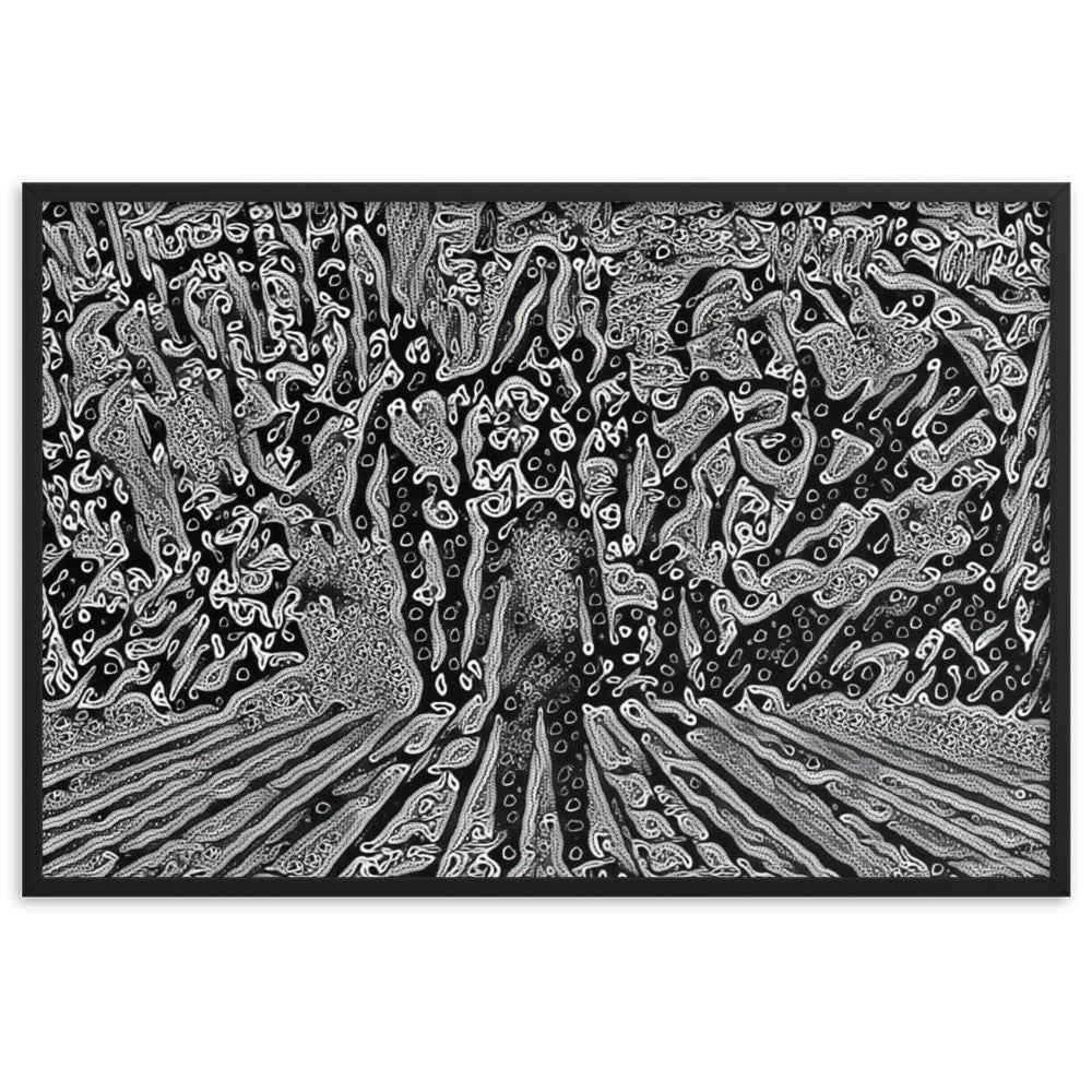 I SAW MY ENTIRE LIFE PASS THROUGH YOUR EYES Velvet Edition Framed Poster-0