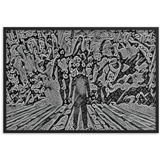 I SAW MY ENTIRE LIFE PASS THROUGH YOUR EYES Velvet Edition Framed Poster-0