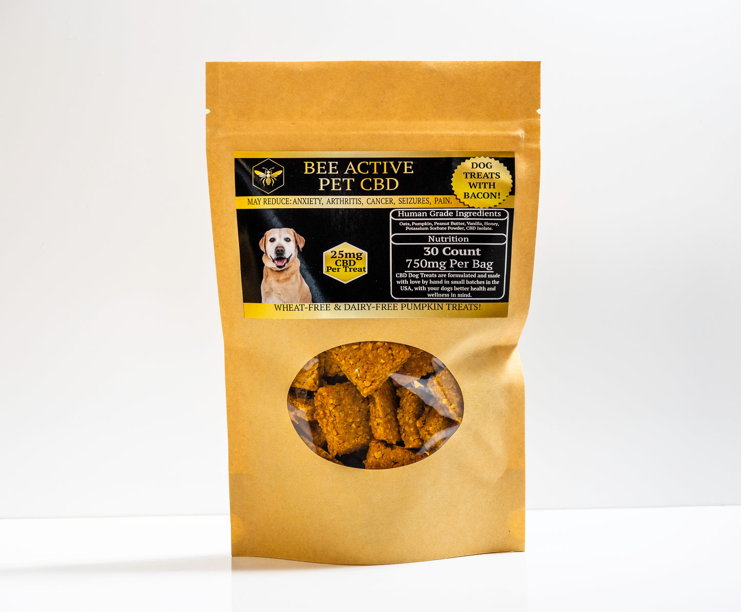 Bacon 25mg Dog Treats-0