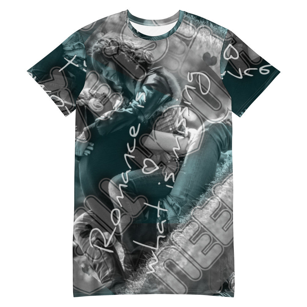 ROMANCE T-shirt Dress by Gianneli-0