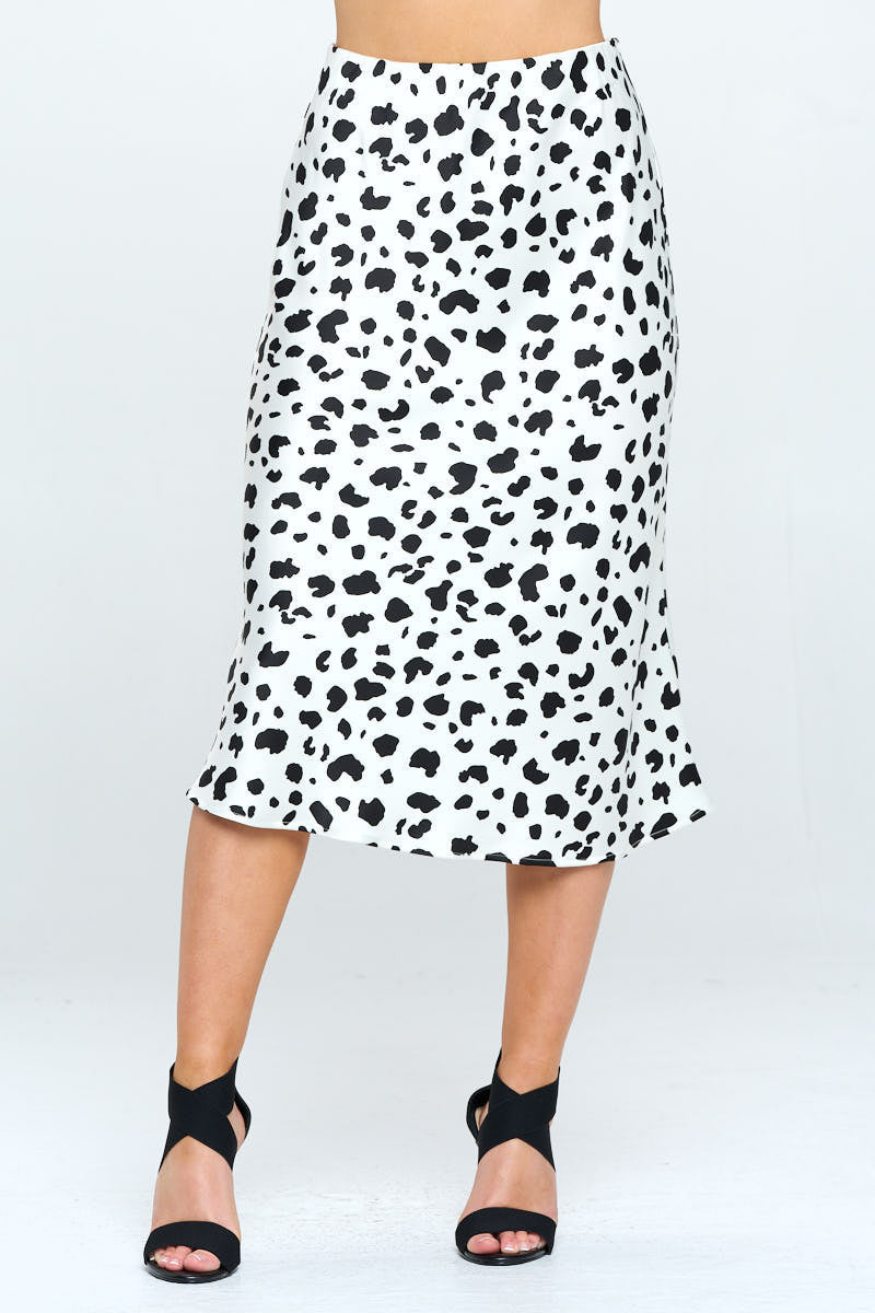 ANIMAL PRINT SATIN MIDI SKIRT-0