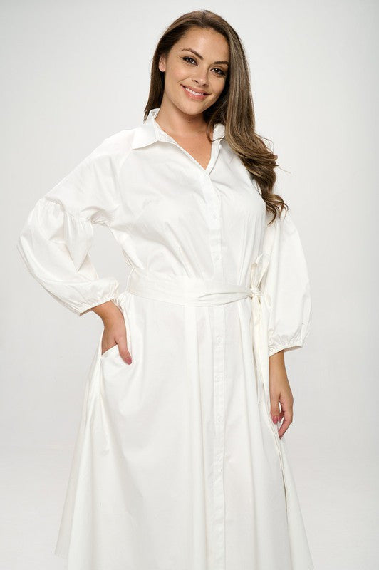 Maxi Shirt Dress-0