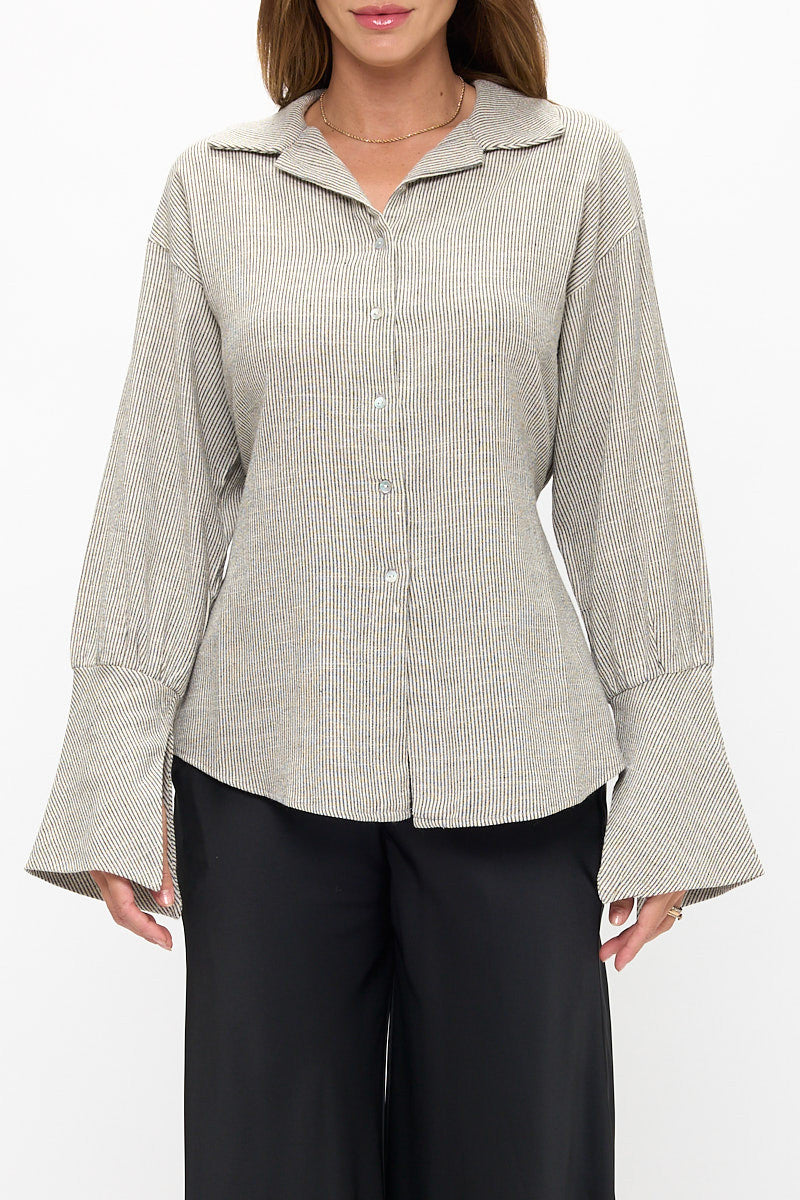 Striped Long Sleeve Top-1