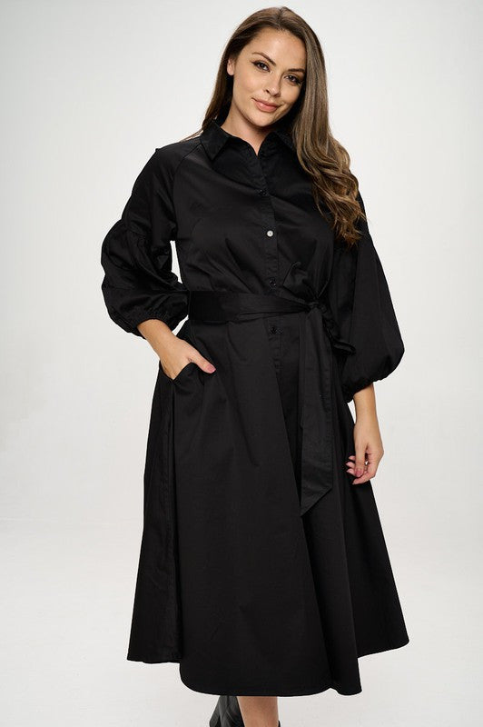 Maxi Shirt Dress-0