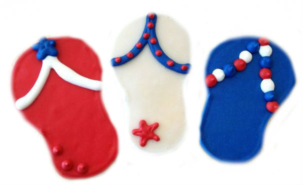Patriotic Flip Flops (Qty 12)-0
