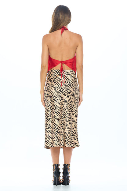 Satin Cowl Neck Backless Top-6