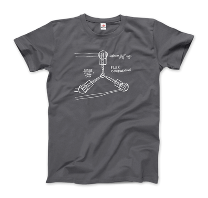 Flux Capacitor Sketch from Back to the Future T-Shirt-5