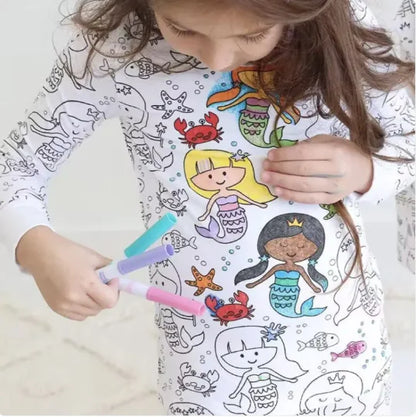 Children's DIY Hand-Painted Pajamas Set