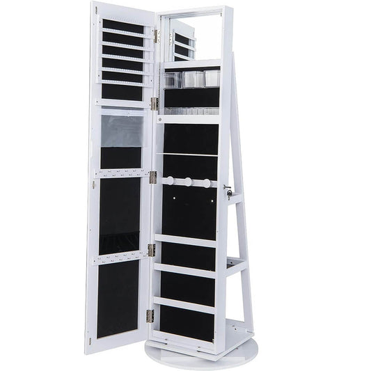 Forgatható ékszer és táskatartó egész alakos tükörrel-0