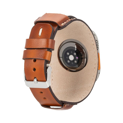 Fort Cuff Leather Bands for Apple Watch 9, Ultra 2 & SE-1