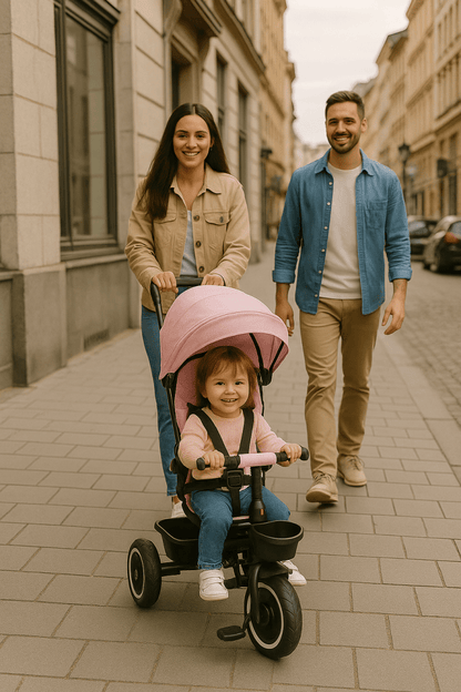 Foryourlittleone 6 in 1 Trike V3 - Pink (9 months - 5 years)-3