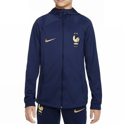 Kids - France hooded training presentation tracksuit 2022/23 - Nike-0