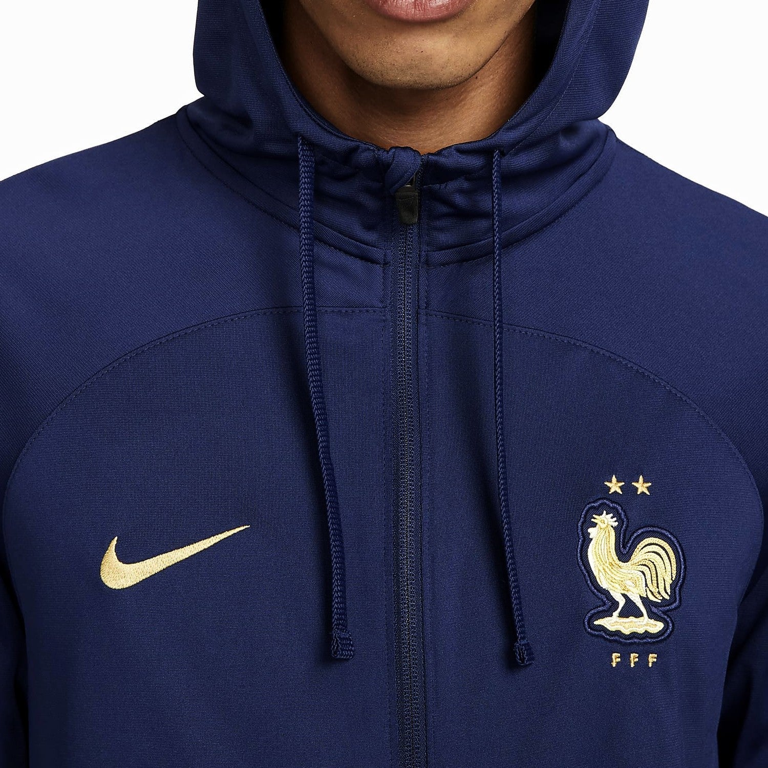France navy hooded presentation Soccer tracksuit 2022/23 - Nike-2