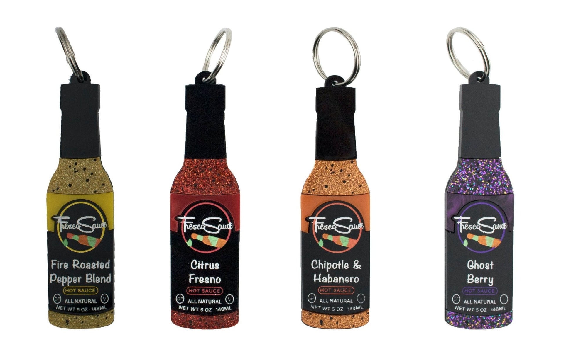 Fresco Sauce Handmade Hot Sauce Keychain-0