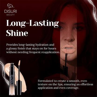 DISURI Beauty Glossy Blast Lip Gloss - Frosted Cake-2