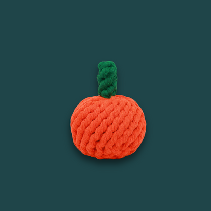 Handmade Orange Rope Toy-1