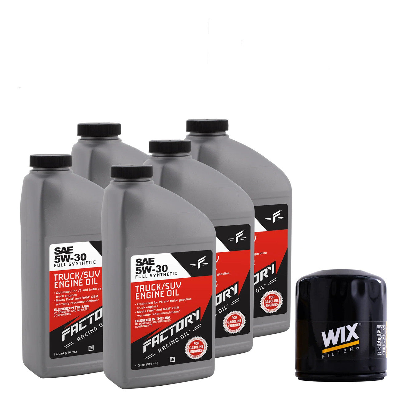Basic Oil Change Kit For Dodge Avenger 2.5L 1995-2000, Daytona 3.0L 1990-1993 5W-30 Oil - 5 Quarts-0