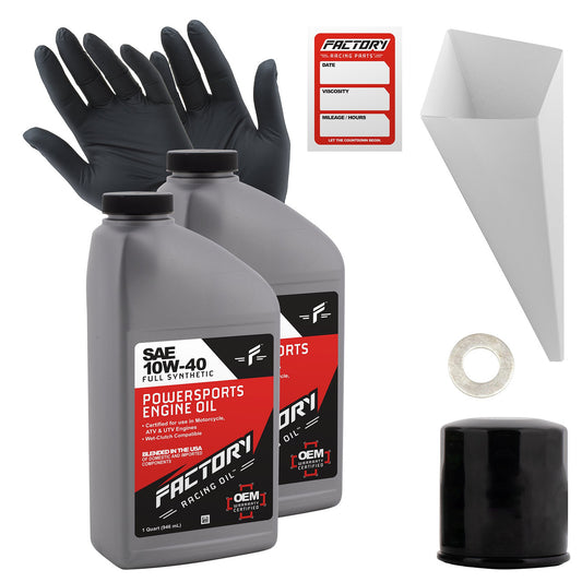 10W-40 2 Quart Oil Change Kit For Kawasaki KVF360/700-0