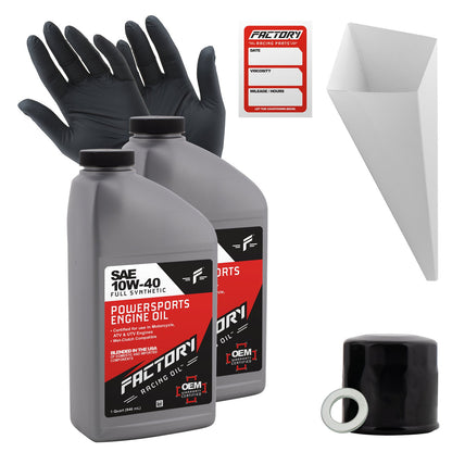 10W-40 2 Quart Oil Change Kit For Kawasaki KVF650, KVF360-0