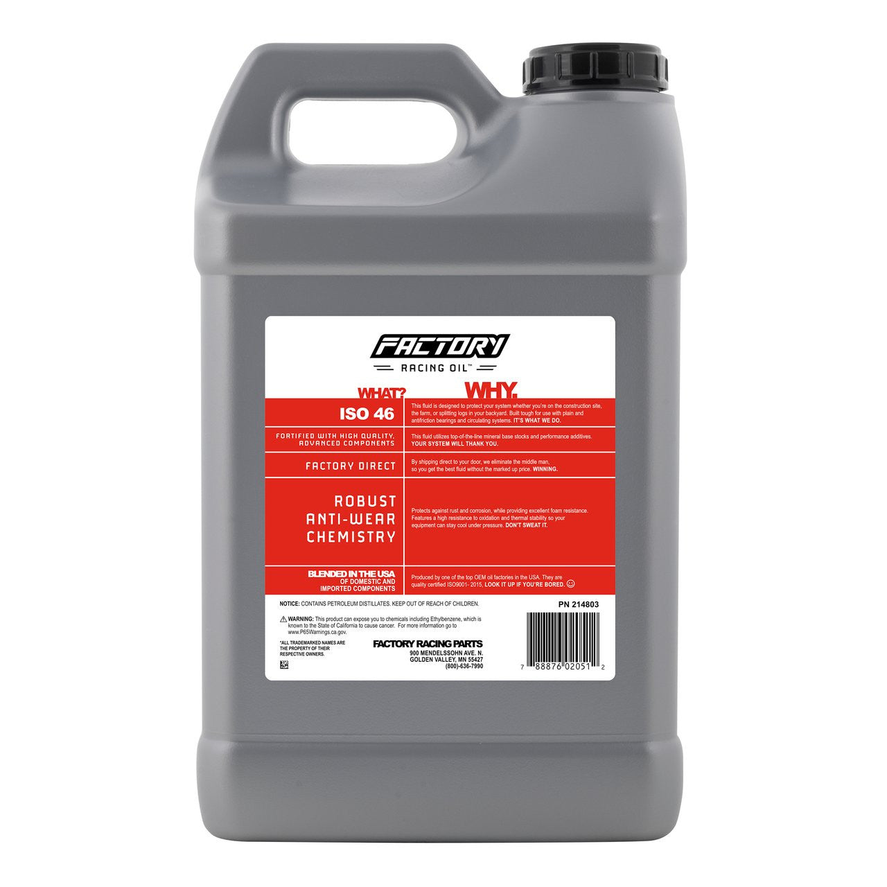 214803 Twin Pack Anti-Wear ISO 46 Hydraulic Fluid - 5 Gallons (2x2.5 Gal bottles)-3